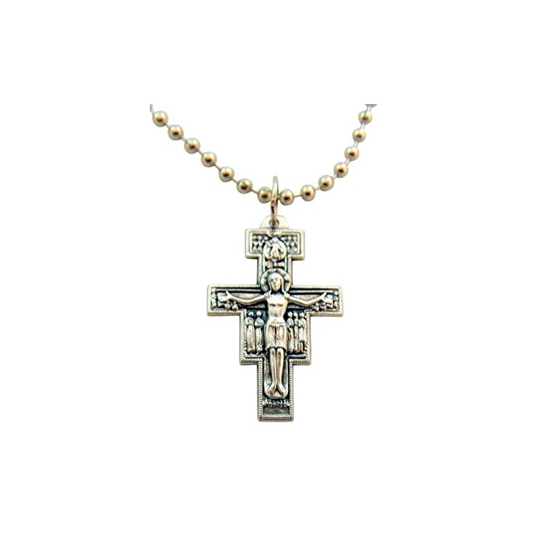 Catholic Jesus Christ on Crucifix San Damiano Cross Travel Protection