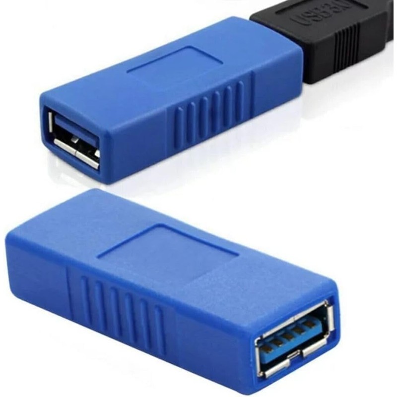 2-Pack USB 3.0 Coupler USB Female to Female USB Adapter,