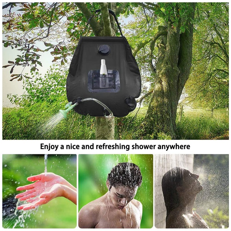 Portable Camping Solar Shower Bag, Foldable Outdoor Solar Heating Bag