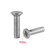 sourcing map Flat Head Machine Screws Phillips Screw Stainless Steel