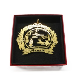 Hawaii Christmas ORNAMENT Hawaiian Island Travel Souvenir Gift