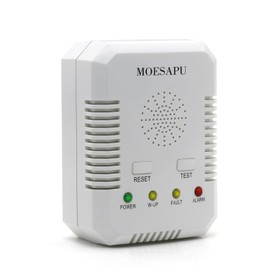 Carbon Monoxide Detector and Natural Gas Detector Alarm with Line Combination 2-in-1 Co Combustible Gas Leak Detector,Propane,LPG,Gas Leak Alarm for Kitchen/Home