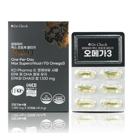 Dr. Check One Purday Max Supercritical Altige Omega 3 30 Capsules Contains EPA and DHA / 닥터체크 원퍼데이 맥스 초임계 알티지 오메가3 30캡슐 EPA 및 DHA 함유