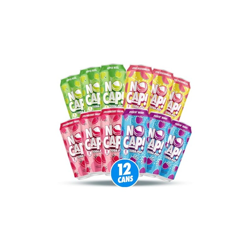 NO CAP! Next Gen Soda Pop with Electrolytes for Hydration,