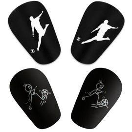 2 Pairs Mini Soccer Shin Guards, 3.15x1.97in Extra Small Football Shinguards Protective Shin Pads Shin Protection Equipment Accessories for Teenagers Kids Adults Boys Girls