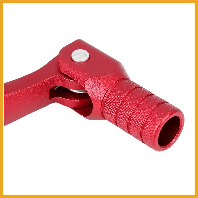 Partuto 0.47 Inch Aluminum Alloy Folding Gear Shifter Red for