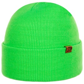 CapUniverse Wind Beanie Hat – Turn-Up Hat – Knitted Hat for Men – Versatile & Sporty – Can be worn all year round, neon green
