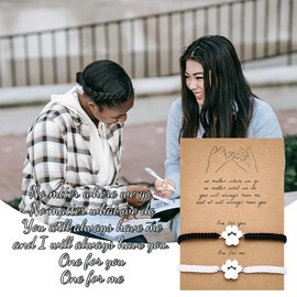 Matching Bracelet for Couples Best Friends Christmas Gifts for Long Distance Boyfriend Girlfriend Relationship Gifts for Him Her Birthday Bracelet for Wife Husband Valentines Day Gifts for Fiance Gf