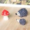 Resin Hedgehog Figures Mini Animal: 20 Pieces Lawn Micro Hedgehog