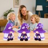 Tinoaly 25pcs Lavender Mini Gnomes, Lavender Gnomes Decor Purple Dwarf