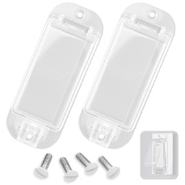 Dvvsav 2PCS Light Switch Cover Guard,Child Safety Outlet Covers,Use These Clear Rocker Switch Covers to Prevent Switches from Accidentally Turning On or Off,Keep Your Switches Safe (Clear)