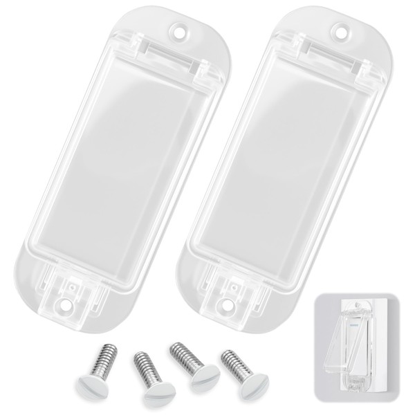 Dvvsav 2PCS Light Switch Cover Guard,Child Safety Outlet Covers,Use These