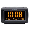 DreamSky Alarm Clock Radios for Bedrooms with Battery Backup, Large