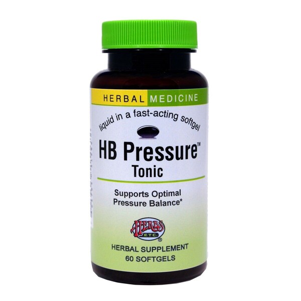 Trace Minerals HB Pressure Tonic Herbs Etc 60 Softgel