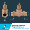 Cash Acme EB45 Pressure Regulating Valve, Double Union, 1 Inch