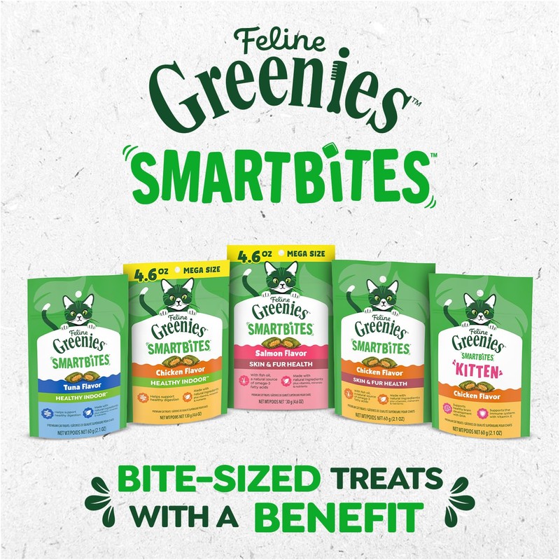 Greenies Feline Smartbites, Cat Treats Healthy Recipe, Indoor Cat Treats,