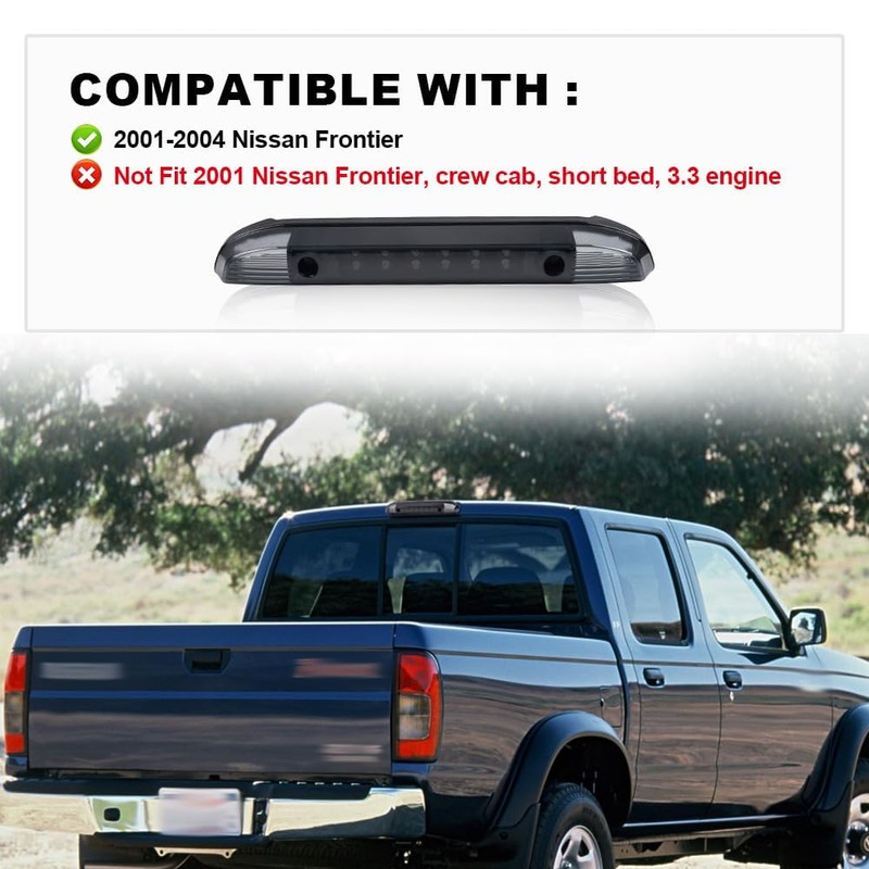 Rear LED 3rd Brake Lights Compatible with Nissan Frontier 2001