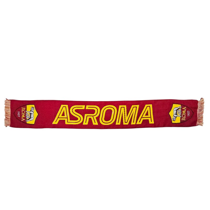 AS Roma SCIARPA UFFICIALE JACQUARD WORDMARK GIALLO