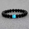 8MM Black Onyx Blue Cat Eye Beaded Healing Chakra Protection