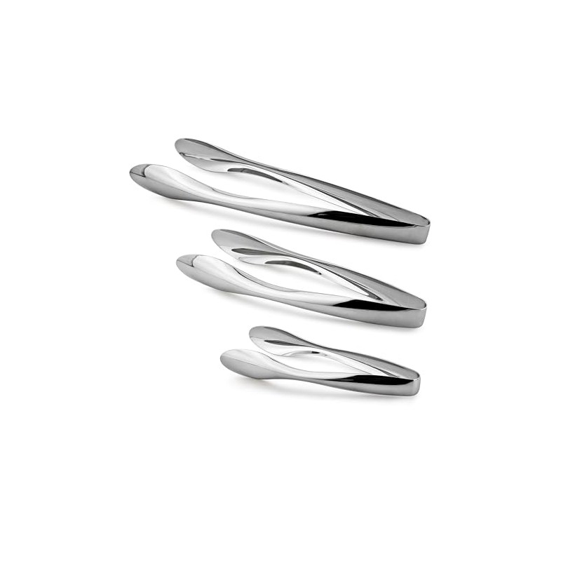 Cuisinox Polished Stainless Steel Serving Tongs, 6"