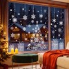 Vijamiy Double Sided Christmas Window Stickers, Large Xmas Window Clings