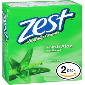 Zest Soap Fresh Aloe Scent Made In Usa 3.2 Oz (2 Pack) Amtc, 3.2 Fl Oz