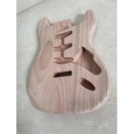 Electric Guitar Body for Fender Strat Guitar Accessory Mahogany Wood DIY Guitar Body Unfinished S-S-S pickups