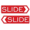 Designer Slide Door Sign -Red - Large