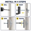 Heavy-Duty Toggle Bolt & Wing Nut Kit for Hollow Walls,