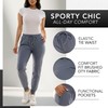 Zac & Rachel Women's Pull On Jogger Pant with Tie