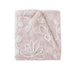 Dainty Home Bathroom 3D Stella Floral Chenille Linen Look Bath