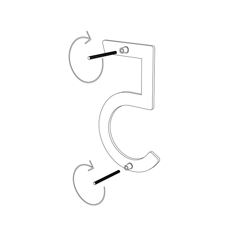 House Number "5" - 245 mm, Design Stainless Steel House