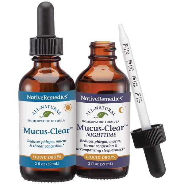  Native Remedies Complete Mucus-Clear ComboPack for 24 Hour Relief