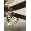 HUIMEIJU Tiffany lampshade replacement. (Off-white) Replacement of fan lamp cover,