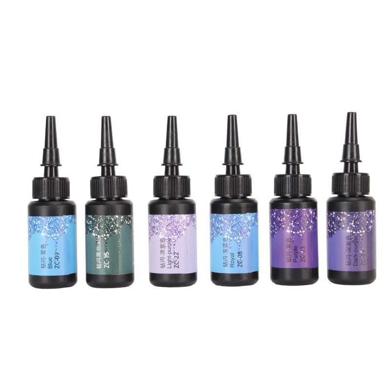 6pcs Colored UV Resin 10ml Each Pen Shaped Fast Curing