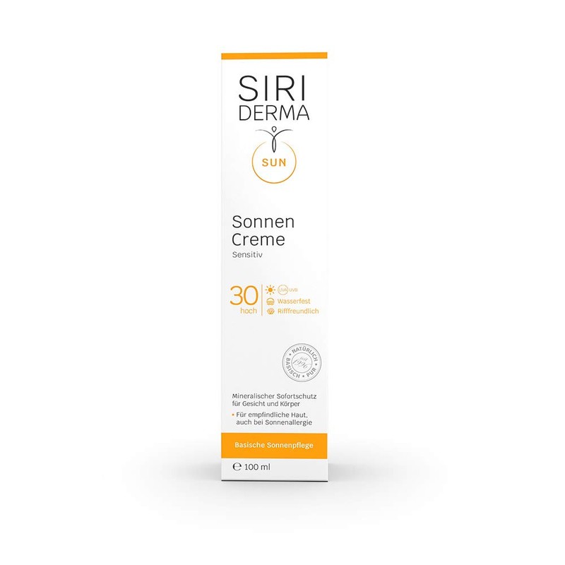 SIRIDERMA Sun Cream SPF30 Mineral Instant Protection for Sensitive Skin