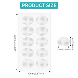 300Pcs Earring Lobe Support Patches Transparent Invisible Earring Stickers Breathable Earrings Support Pads Large Earring Patches Stickers for Heavy Earrings Droopy Ears Long Time Wearing Earrings