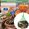 Mordx 100Pcs Reusable Produce Plastic Mesh Bag,20 Inch Seafood Boil