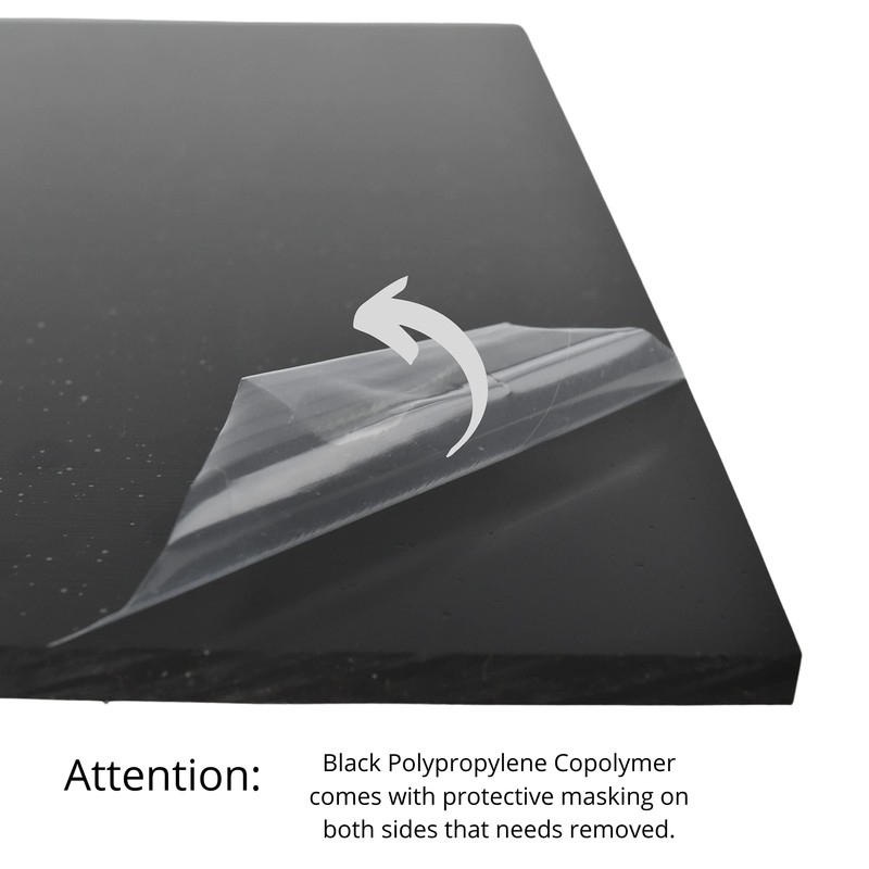 BuyPlastic White (Natural) Polypropylene Copolymer (PPC) Plastic Sheet 1/2" Thick,