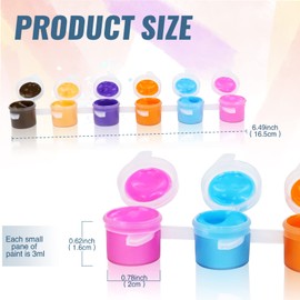 WYOMER 12 Sets(168 Pieces) Washable Paint Set, 12 Colors Water Paint with Brushes, Washable Paint Sets for Home, Classroom and Birthday or Art Party(24 Brushes)