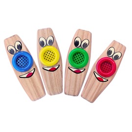 Plaschke Kazoo, Singspiel Made of Larch Wood, Handmade in South Tyrol, Italy without Varnishes, for Children and Adults (Green)