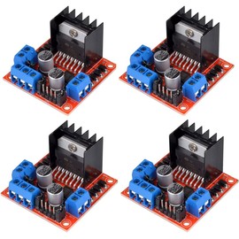 DIGISHUO 4Pcs L298N Motor Driver Controller Board Module | Stepper Motor DC Dual H-Bridge for Arduino Smart Car Power UNO MEGA R3 Mega2560