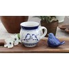 Blue Rose Polish Pottery - Bluebird Bubble Mug - 16