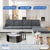 MAXIJIN Waterproof Couch Cushion Covers Stretch Sofa Seat Covers Washable，Dogs