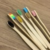 Cepillos de Dientes de Bambú Biodegradables con Cerdas Suaves Multicolores