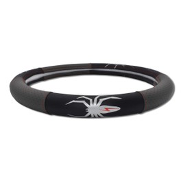 Elektroplate Metalhead Spider Premium Steering Wheel Cover - Small, Fits Most Cars