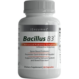 iEnzymes Bacillus B3 Probiotics  - Bacillus Subtilis, Coagulans Clausii Enzymes prebiotic