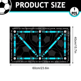 40 * 60 Cm Football Footstep Training Mat Football Training Mat Agility Footstep Training Mat Improve Football Skills Mat Football Mastery Mat Non-Slip Silent Equipment for All Ages to Improve Speed