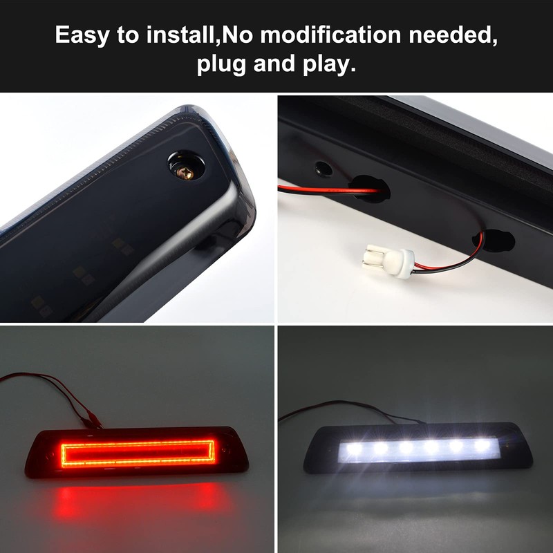 LDETXY LED Third Brake Light for Ford F150 09-14, Smoked