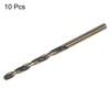 HARFINGTON 10pcs Jobber Drill Bits 3mm (3/25") Black Nitride &